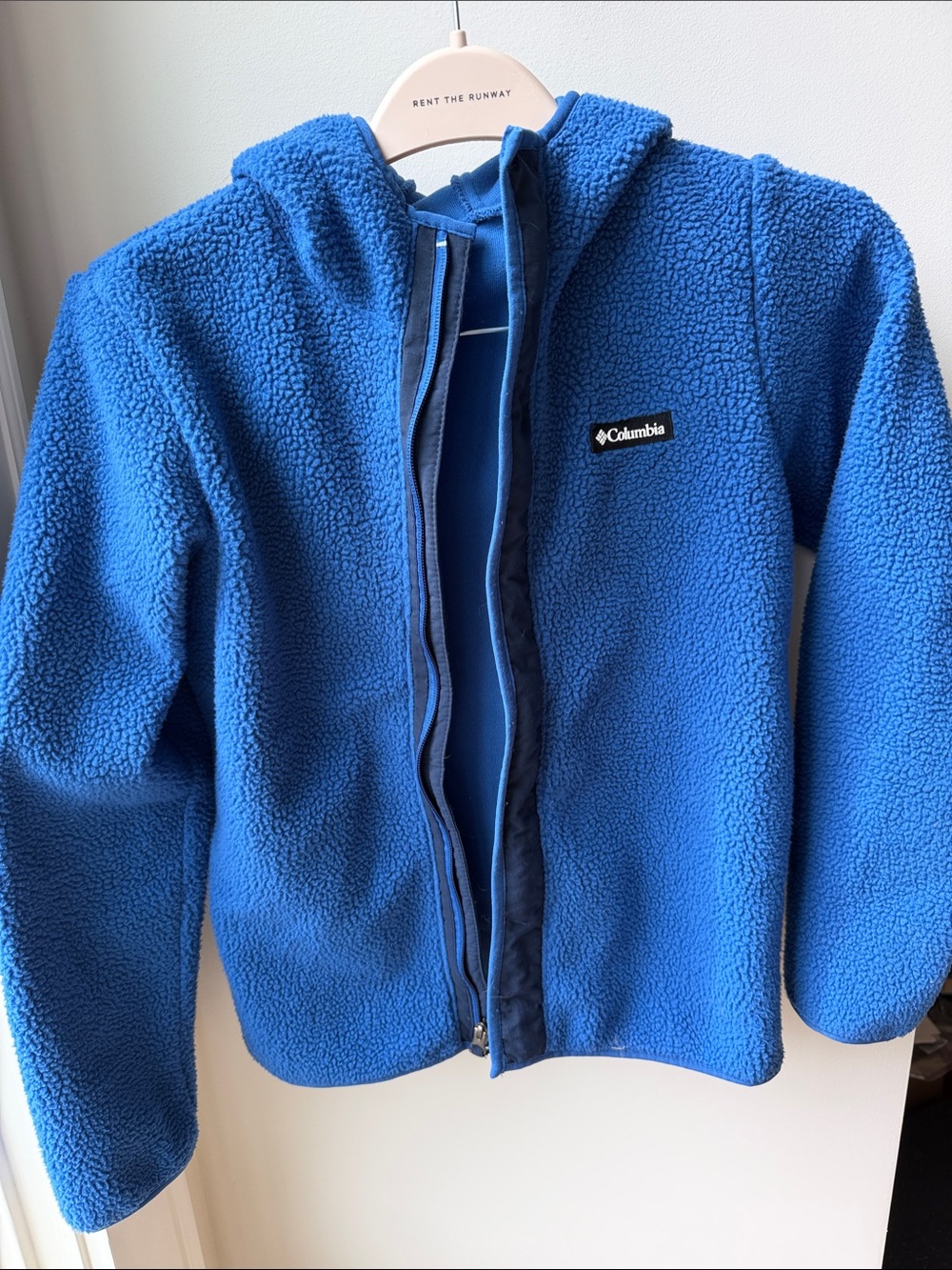 Columbia Kids Blue Hooded Sherpa Puffer Jacket
